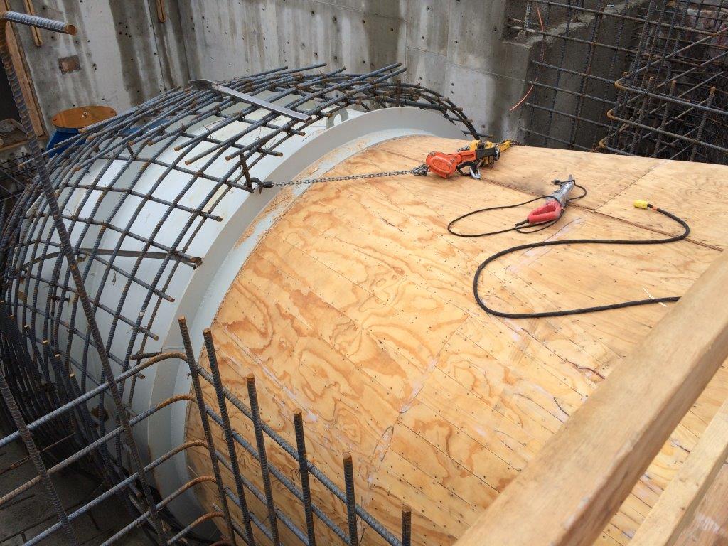 White River Hydroelectric Formwork Close Up