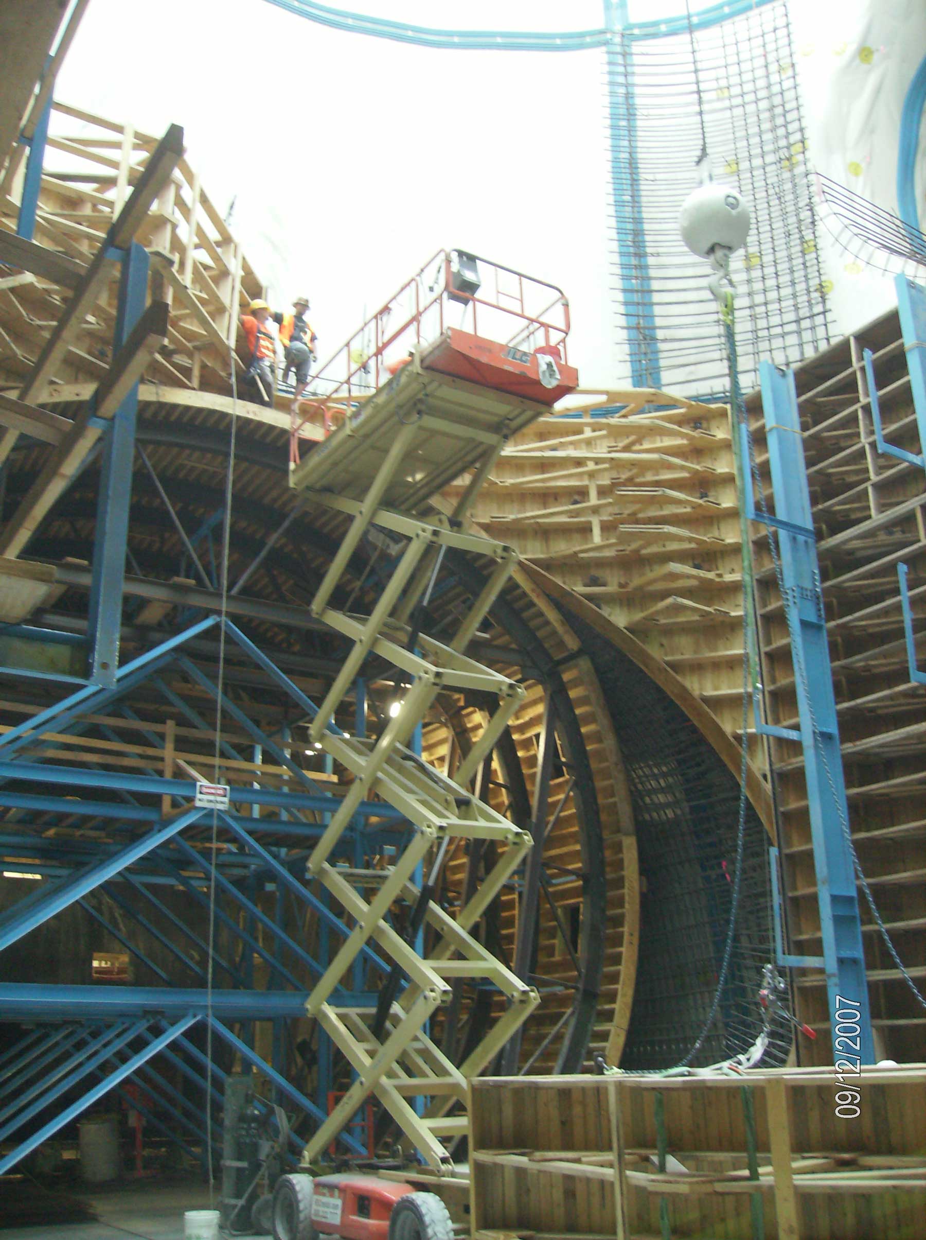 Beacon Hill Subway Station Formwork Being Built